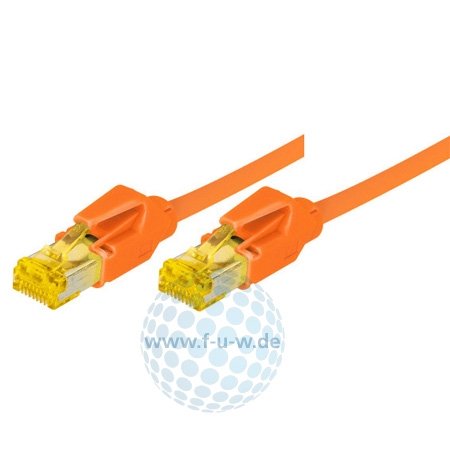 Tecline Patchkabel S/FTP, PiMF, CAT 6 a, orange, 10,0 m von Tecline