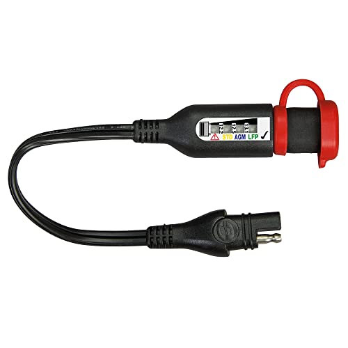 Optimate Monitor O-125v2, Batteriestatus/Ladesystem LED-Monitor für 12 V Blei-Säure & 12,8 V LFP Lithium, mit SAE-Anschluss von Tecmate