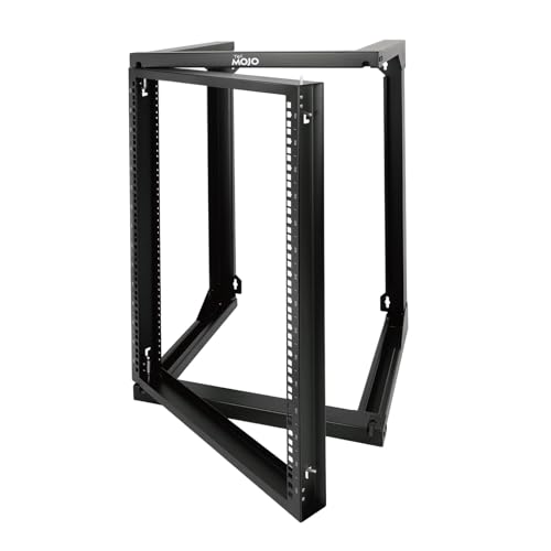 Tecmojo 15U Server-Rack, 15U Wandhalterung mit Schwingtor, 15U Rack für 48,3 cm (19 Zoll) Computer/AV/Daten/IT/Medien-Ausrüstung, Wandmontage, Server-Rack mit 45,7 cm Tiefe, quadratische und von Tecmojo