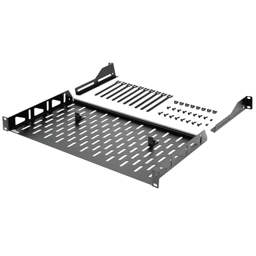 Tecmojo 1U belüftetes freitragender Regal (1 Stück, 25,4 cm Tiefe) von Tecmojo