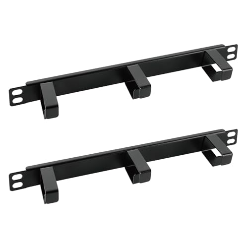 Tecmojo 2 Stück 0,5U horizontaler Kabelmanager mit 3 D-Ringen, Metall-Rackmount-Kabel-Organizer für 25,4 cm Server-Rack und Netzwerkschrank, Schwarz Tecmojo 2 Stück 0,5U horizontaler Kabelmanager mit 3 D-Ringen, Metall-Rackmount-Kabel-Organizer für 25,4 cm Server-Rack und Netzwerkschrank, Schwarz von Tecmojo