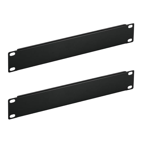 Tecmojo 2 Stück 1U Blank Rack Mount Panel, Stahl Patchpanel Filler für 10 Zoll Server Rack, Netzwerkschrank, Rechenzentrum, Home Labs, Schwarz Tecmojo 2 Stück 1U Blank Rack Mount Panel, Stahl Patchpanel Filler für 10 Zoll Server Rack, Netzwerkschrank, Rechenzentrum, Home Labs, Schwarz von Tecmojo