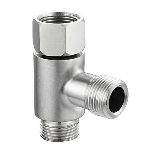 Tecmolog Add On T-Stückverschraubung Edelstahl WC-Wasserversorgungsleitung Splitter 3/8" x 3/8" x 3/8", gebürstetes Nickel, SBA020C Tecmolog Add On T-Stückverschraubung Edelstahl WC-Wasserversorgungsleitung Splitter 3/8" x 3/8" x 3/8", gebürstetes Nickel, SBA020C von Tecmolog