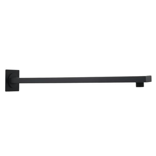 Tecmolog Brausearm Dusche Schwarz 16 Zoll Quadratischer Duschkopf Arm Edelstahl G1/2 Zoll Wandarm, HPF003B Tecmolog Brausearm Dusche Schwarz 16 Zoll Quadratischer Duschkopf Arm Edelstahl G1/2 Zoll Wandarm, HPF003B von Tecmolog