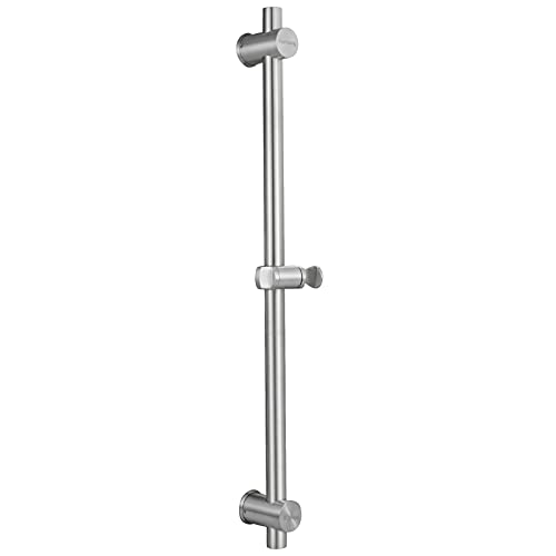 Tecmolog Duschstange Edelstahl Duschstange Variabel Wandstange Dusche Variabel Brausestange 66cm, Gebürstetes Nickel, SBH156 von Tecmolog