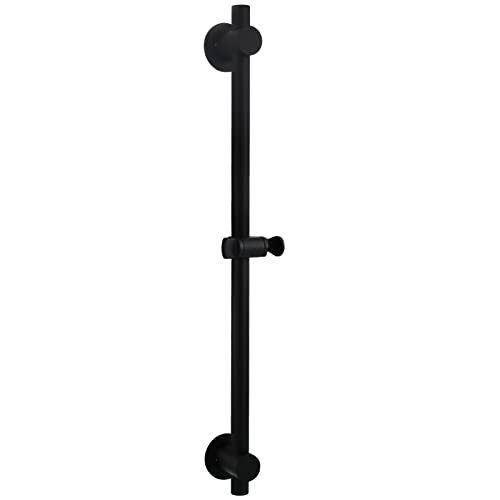 Tecmolog Duschstangenhalter für Wand 304 Edelstahl Duschset mit Duschkopf Schwarz Verstellbar Duschgleitgarnitur Bad Lift Shower,SBH156AB von Tecmolog