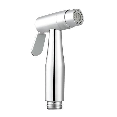 Tecmolog Handbrause Toilette Edelstahl Spülung WC Duschkopf Wassersparend mit 2 Strahlarten, Chrom, WS024AD von Tecmolog