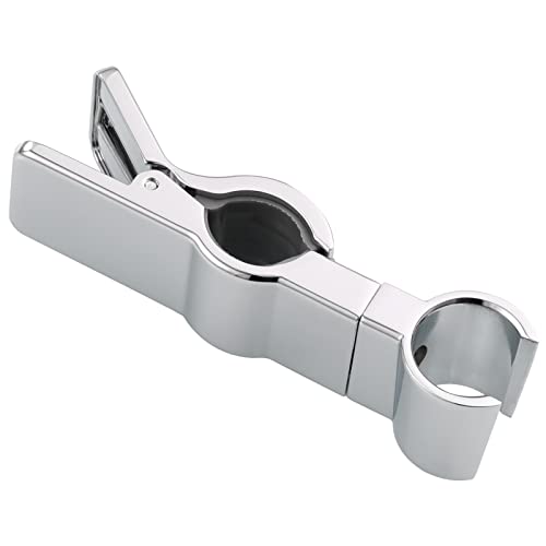 Tecmolog Handbrausehalter Ohne Bohren Verstellbar Zinklegierung Duschkopfhalterung für Duschstange 20-25mm, Chrom, ST39 von Tecmolog