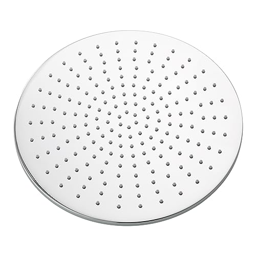 Tecmolog Messing Kopfbrause Rund Einbauduschköpfe Wassersparende Regendusche Duschkopf 30x30 cm, Chrom, BD127B von Tecmolog