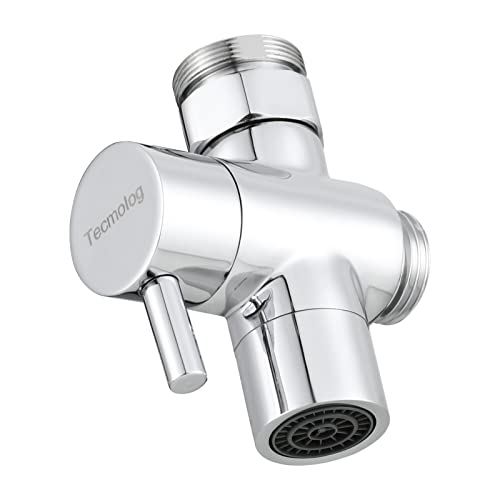 Tecmolog SBA021C Messing Wasserhahn-Adapter für Waschbecken, 22 mm, Anschluss für Wasserhahn, Küche, Chrom, von Tecmolog