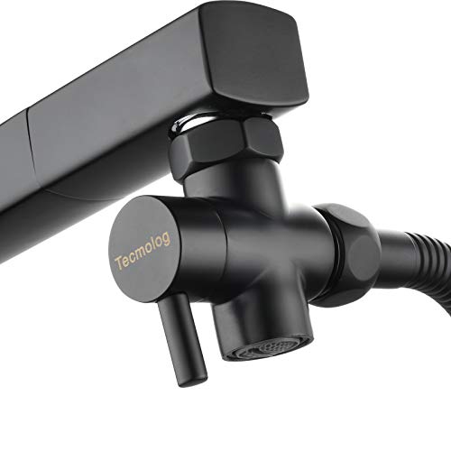 Tecmolog Spüle Wasserhahn Schlauchadapter M22 x M24 Messing Wasserhahn Umstellventil 3 Wege Wasserhahn Splitter für Spüle Schwarz, SBA021EB Tecmolog Spüle Wasserhahn Schlauchadapter M22 x M24 Messing Wasserhahn Umstellventil 3 Wege Wasserhahn Splitter für Spüle Schwarz, SBA021EB von Tecmolog