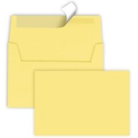 tecno Briefumschläge colors DIN C6 ohne Fenster gelb haftklebend 25 St. von Tecno