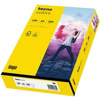 tecno Kopierpapier colors intensivgelb DIN A4 120 g/qm 250 Blatt von Tecno