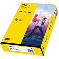 tecno Kopierpapier colors intensivgelb DIN A4 160 g/qm 250 Blatt von Tecno