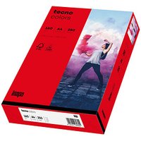 tecno Kopierpapier colors intensivrot DIN A4 160 g/qm 250 Blatt von Tecno