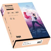 tecno Kopierpapier colors lachs DIN A4 80 g/qm - 500 Blatt von Tecno