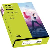 tecno Kopierpapier colors leuchtend grün DIN A4 80 g/qm - 500 Blatt von Tecno