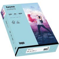 tecno Kopierpapier colors mittelblau DIN A4 120 g/qm - 250 Blatt von Tecno