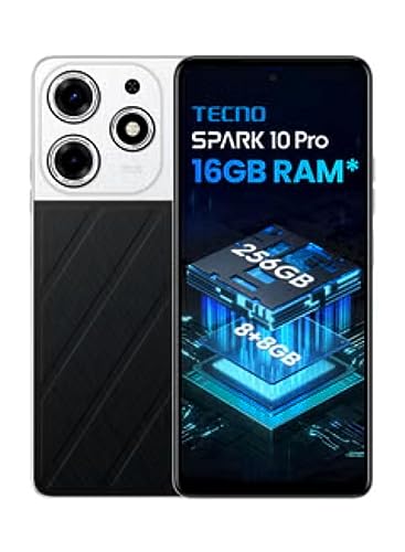 tecno Spark 10 Pro 256 GB, 16 RAM, 50 MP-Kamera. Große FHD mit Fingerabdrucksensor im Bildschirm von Tecno