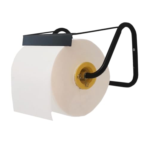 Tecnokit Papierrollenspender für Wandmontage, für Küchenrollen, inkl. Montagezubehör, cm 40x20x23h (schwarz) von Tecnokit