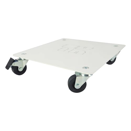 Tecnokit Pflanzenständer für den Innenbereich mit Rädern, Heavy Duty – Rollwagen aus verzinktem Blech mit 120 kg Tragkraft – Untersetzer mit drehbaren Rollen und Bremse, sofort einsatzbereit, Maße 30 von Tecnokit