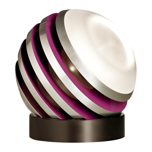 Tecnolumen Bulo Tischleuchte aus Aluminium, Glas satiniert und Acryl in der Farbe Grau, Weiß und lila, EEK A+, Abmessungen: 16x16 cm, TLON11 Str Tecnolumen Bulo Tischleuchte aus Aluminium, Glas satiniert und Acryl in der Farbe Grau, Weiß und lila, EEK A+, Abmessungen: 16x16 cm, TLON11 Str von Tecnolumen