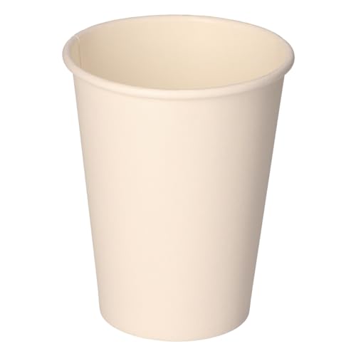 Tecnopacking Pappbecher, 12 oz, 1000 Stück 360 ml. Weiß, groß von Tecnopacking