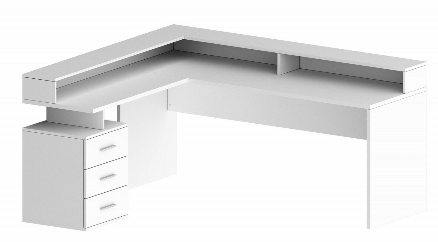 INOSIGN Eckschreibtisch NEW SELINA, im modernen ital. Design, Breite 160x180 cm von INOSIGN