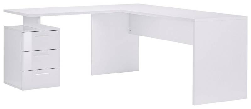 INOSIGN Eckschreibtisch New Selina, Schreibtisch, Schubkästen, mit oder ohne Monitoraufsatz, B 180/160 cm von INOSIGN