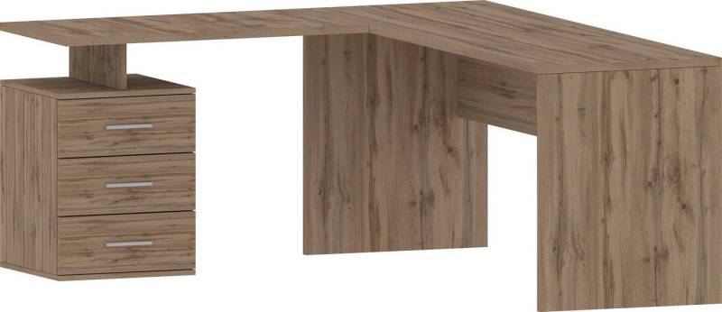 INOSIGN Eckschreibtisch New Selina, Schreibtisch, Schubkästen, mit oder ohne Monitoraufsatz, B 180/160 cm von INOSIGN