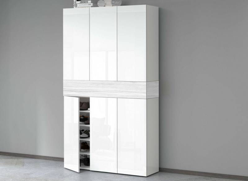 INOSIGN Schuhschrank Savona Höhe 200cm, 12 Einlegeböden, 21 Fächer von INOSIGN