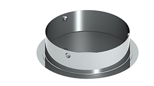 Schornstein - Blinddeckel für Wandfutter, 80mm Durchmesser, 0,6mm Wandstärke, Edelstahl von Tecnovis