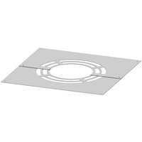 Tecnovis Deckenblende, Für Schornsteine, Edelstahl - silberfarben von Tecnovis