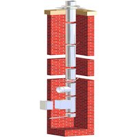 Tecnovis Kamin-Sanierungsset »Zitec-San«, Ø130 mm - silberfarben von Tecnovis