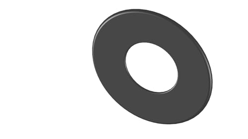 Wandrosette mit 85mm Randbreite passend für 2mm starke Ofenrohre mit 150 mm Durchmesser, schwarz von Tecnovis