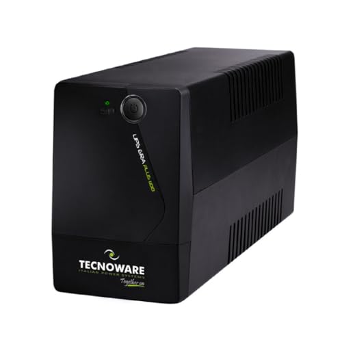 Tecnoware USV ERA PLUS 1100 Unterbrechungsfreie Stromversorgung - 2 Schuko-Ausgänge - Autonomie bis zu 17 min mit 1 PC oder 60 min mit Modem Router - Leistung 1100 VA von Tecnoware Power Systems