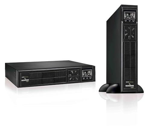 Tecnoware USV EVO DSP PLUS 2400 Unterbrechungsfreie Stromversorgung - Online-Technologie, Installation Tower - 8 IEC-Ausgänge - Autonomie bis zu 40 min - Leistung 2400 VA von Tecnoware Power Systems