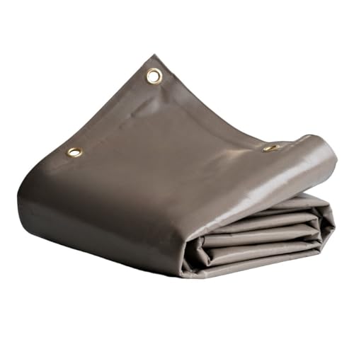 Landwirtschaftliche Plane 2,5x3 m Taupe - 8 Jahre Garantie TECPLAST - LP640AG - Wasserdichte PVC Schutzplane von Tecplast