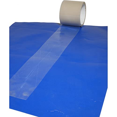 Reparaturklebeband für Planen 200mm x 20m - Qualität PRO TECPLAST ADHREP - Für alle Arten von Planen, darunter Planen für Gewächshäuser und PVC-Planen. von Tecplast