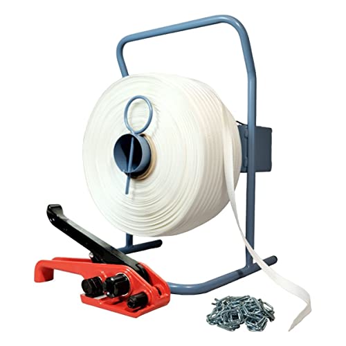 Set 1 Geflochtenes Umreifungsband 19 mm x 500 m + 1 GRATIS Spanner + 1 Abroller + Schlaufen - Widerstand 750kg - TECPLAST KFT2 Set 1 Geflochtenes Umreifungsband 19 mm x 500 m + 1 GRATIS Spanner + 1 Abroller + Schlaufen - Widerstand 750kg - TECPLAST KFT2 von Tecplast