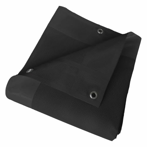 Tecplast Mikroperforierte Sichtschutzplane 4x5 m Schwarz - 5 Jahre Garantie MP460BV - Durchlässige PVC-Plane - Made in France von Tecplast