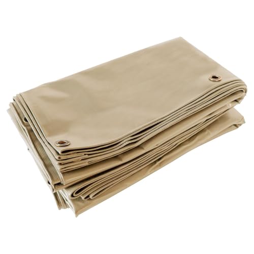 Tecplast Pergola-Plane Dunkelbeige 4x4 m - 5 Jahre Garantie LP506PR - wasserdichte Plane für Pergola oder Gartenlaube aus PVC für die Terrasse von Tecplast