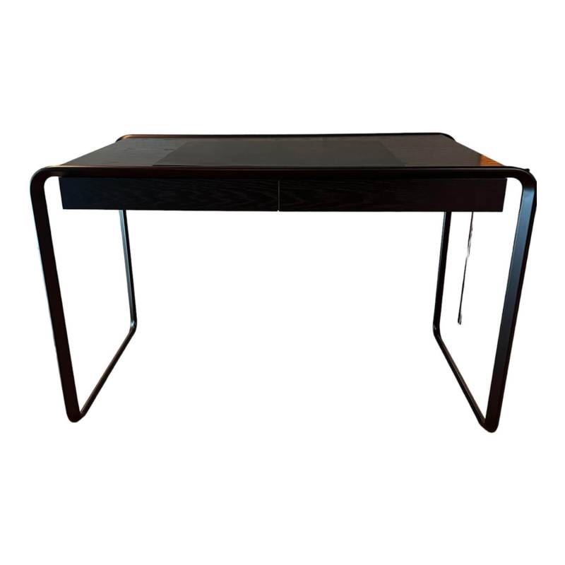 Schreibtisch Oblique K2D Platte Eiche Furniert Lackiert Schwarz RAL 9005 Gestell... von Tecta
