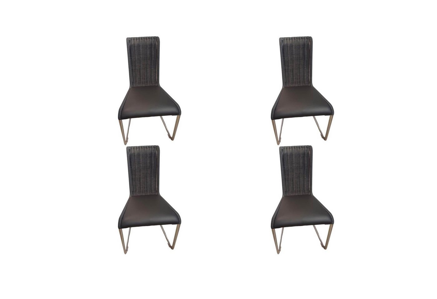 Tecta Essgruppe 4er Set Stuhl B20i Bezug Leder 1 Anthrazit Geflecht Anthrazit Tecta Essgruppe 4er Set Stuhl B20i Bezug Leder 1 Anthrazit Geflecht Anthrazit von Tecta