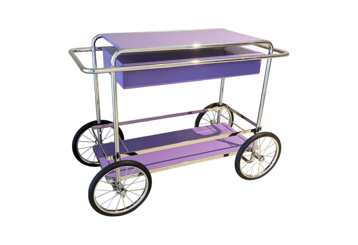 Tecta Konsole Konsolwagen Platten MDF 4010 Telemagenta Violett Lackiert Tecta Konsole Konsolwagen Platten MDF 4010 Telemagenta Violett Lackiert von Tecta