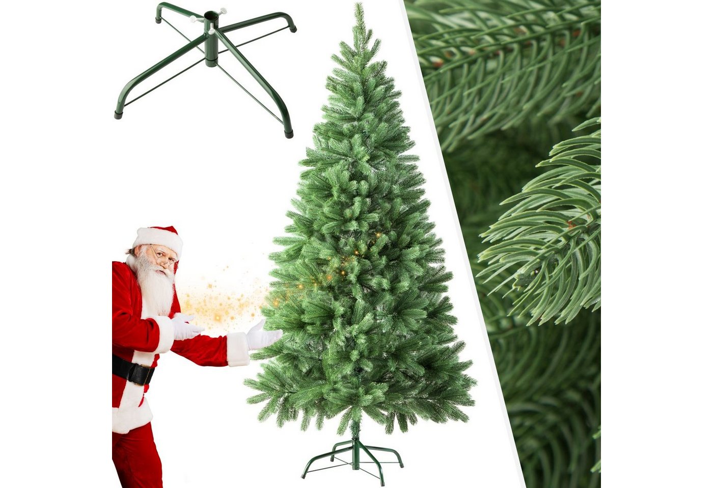 tectake Künstlicher Weihnachtsbaum Christbaum künstlich Tannenbaum 140-180cm Grün, Undekorierter/Unbeleuchteter Baum, verschiedene Größen, künstlich, Spritzguss tectake Künstlicher Weihnachtsbaum Christbaum künstlich Tannenbaum 140-180cm Grün, Undekorierter/Unbeleuchteter Baum, verschiedene Größen, künstlich, Spritzguss von Tectake