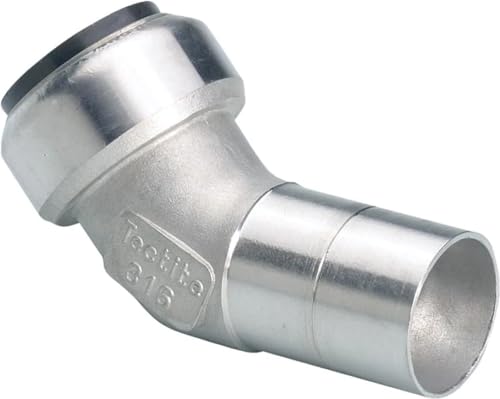 Edelstahl Steckfitting Tectite Bogen 45° 18 mm Innen/Außen lösbar, TS040 Edelstahl Steckfitting Tectite Bogen 45° 18 mm Innen/Außen lösbar, TS040 von Tectite