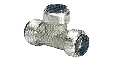 Edelstahl Steckfitting Tectite T-Stück 35 mm gleiche Abgänge, TS130 von Tectite