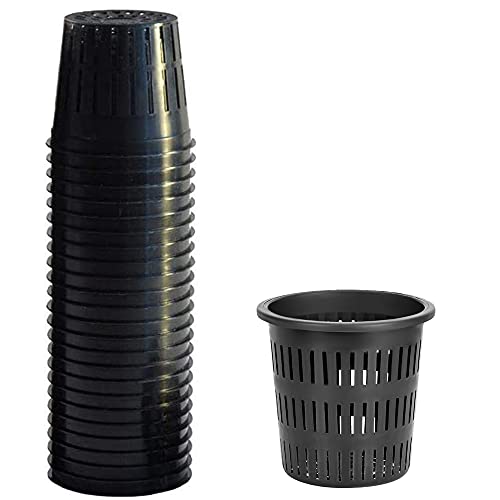 Tectsia 12,7 cm Netzbecher (12 Stück), Netztöpfe für Hydrokulturen, Orchideen, Netzkörbe, Töpfe, robustes Hydrokulturzubehör mit breiter Lippe von Tectsia