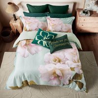 Ted Baker Gardenia Floral Duvet Set - Mint - Double von Ted Baker